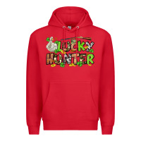 Red Lucky hunter St. Patrick's Day Premium Hoodie - OliviaCreatesArt