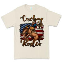 Bone Cowboy Up Rodeo Bucking Bronco Premium Tee - Jasminsmagicworld