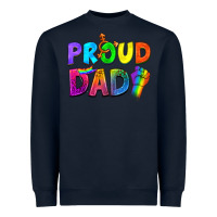 Navy Proud Dad Heavyweight Sweatshirt - NancyCooperArtShop