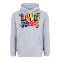 Heather Grey Love wins Heavyweight Hoodie - FaDigitalArtStudio
