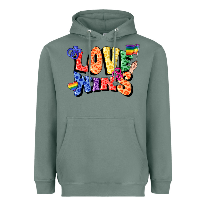Love Wins Heavyweight Hoodie by FaDigitalArtStudio | Teevron