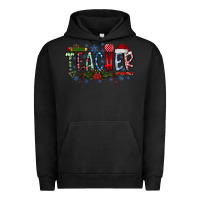 Pigment Black Teacher Christmas Urban Hoodie - CowhideDigitalArt