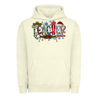 Pigment Pistachio Teacher Christmas Urban Hoodie - CowhideDigitalArt