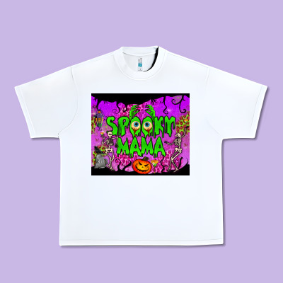 Spooky Mama Tumbler Urban Heavy Tee Designed By Bundleandbundleshop