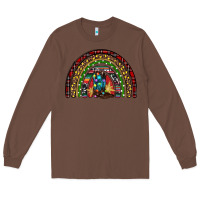 Chestnut Christmas cowboy boots rainbow Long Sleeve Tee - RanaPortraitStore
