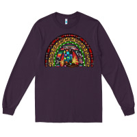 Plum Christmas cowboy boots rainbow Long Sleeve Tee - RanaPortraitStore