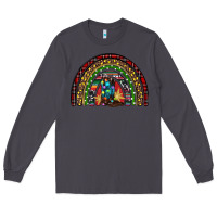 Smoke Christmas cowboy boots rainbow Long Sleeve Tee - RanaPortraitStore