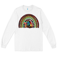 White Christmas cowboy boots rainbow Long Sleeve Tee - RanaPortraitStore