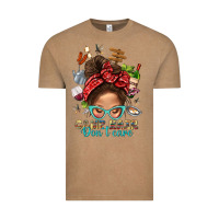 Vintage Coffee Camp Hair Dont Care Messy Bun Bbs Vintage Tee - BundleAndBundleShop