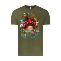 Vintage Olive Camp Hair Dont Care Messy Bun Bbs Vintage Tee - BundleAndBundleShop
