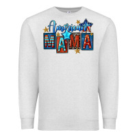 Oatmeal Heather American mama 4th of july Premium Sweatshirt - FaDigitalArtStudio