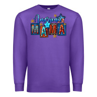 Purple American mama 4th of july Premium Sweatshirt - FaDigitalArtStudio
