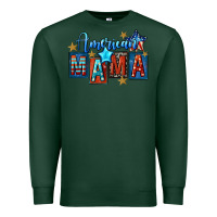 Sports Green American mama 4th of july Premium Sweatshirt - FaDigitalArtStudio