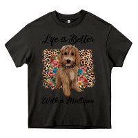 Asphalt life is better with a maltipoo Heavy Core Tee - BarkalooDesign
