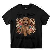 Black life is better with a maltipoo Heavy Core Tee - BarkalooDesign