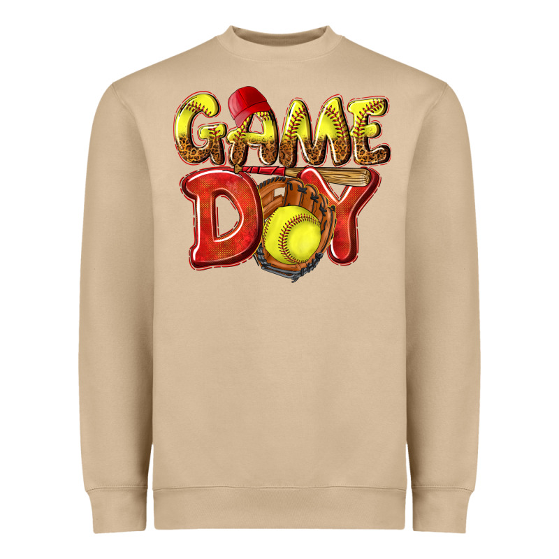 Game Day Softball Heavyweight Sweatshirt by NancyCooperArtShop | Teevron