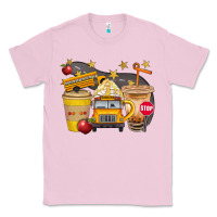 Bubblegum Pink School Bus Coffee And Star Bbs Classic Tee - BundleAndBundleShop