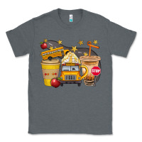 Charcoal Heather School Bus Coffee And Star Bbs Classic Tee - BundleAndBundleShop