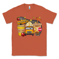 Copper School Bus Coffee And Star Bbs Classic Tee - BundleAndBundleShop