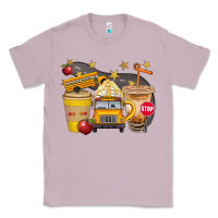 Lilac School Bus Coffee And Star Bbs Classic Tee - BundleAndBundleShop
