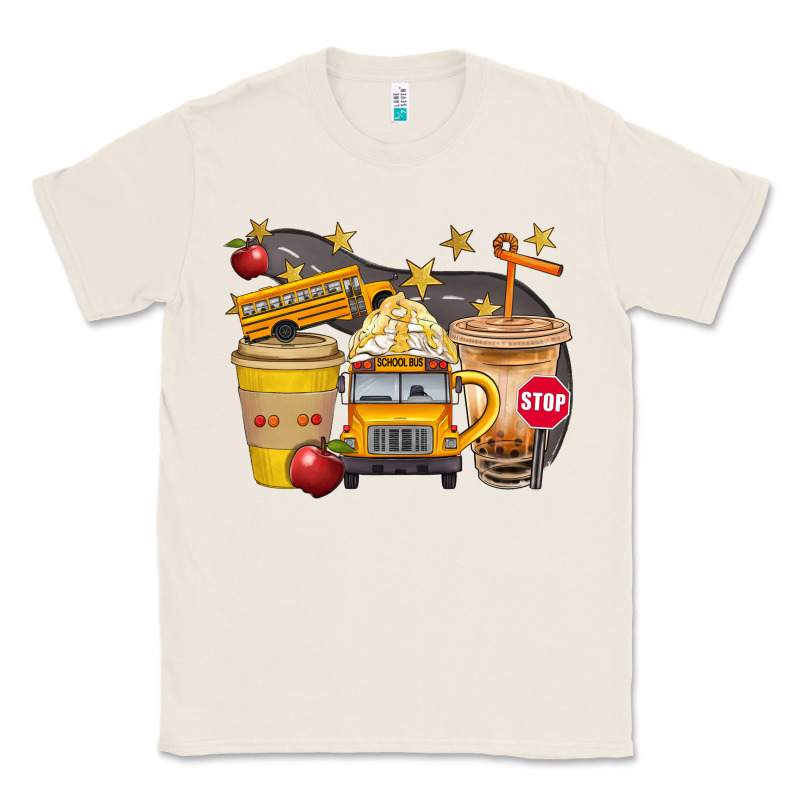 School Bus Coffee And Star Bbs Classic Tee by BundleAndBundleShop | Teevron