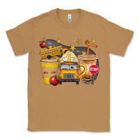 Toasted Coconut School Bus Coffee And Star Bbs Classic Tee - BundleAndBundleShop