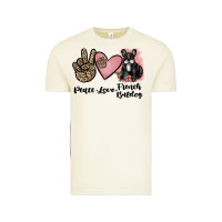 Vintage Arctic peace love french bulldog Vintage Tee - JahusDesignShop