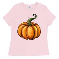 Bubblegum Pink pumpkin Ladies Tee - BarkalooDesign