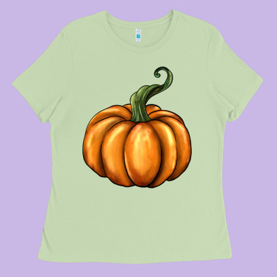 Pumpkin Ladies Tee Designed By Barkaloodesign