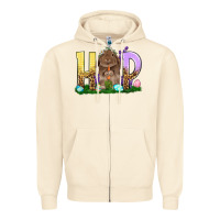 Sandshell Hop Rabbit Easter Day Zipper Hoodie - HowdyJamesFarm
