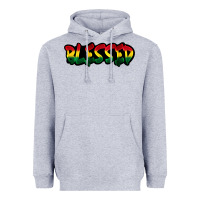 Heather Grey Juneteenth blessed Heavyweight Hoodie - FaDigitalArtStudio
