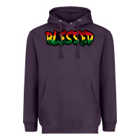 Plum Juneteenth blessed Heavyweight Hoodie - FaDigitalArtStudio
