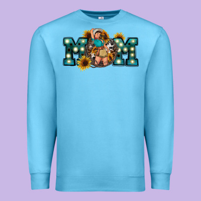 Western Mom Mother's Day Premium Sweatshirt Designed By Fadigitalartstudio