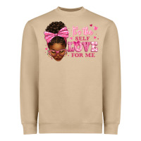 Mushroom it's the self love for me afro woman Heavyweight Sweatshirt - texasbilliewilder