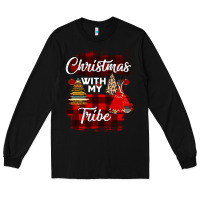 Black Christmas With My Tribe Long Sleeve Tee - Bettercallsaul