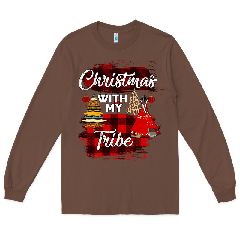 Christmas With My Tribe Long Sleeve Tee by Bettercallsaul | Teevron