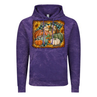 Cloud Purple pumpkins with sunflowers Vintage Hoodie - RanaPortraitStore
