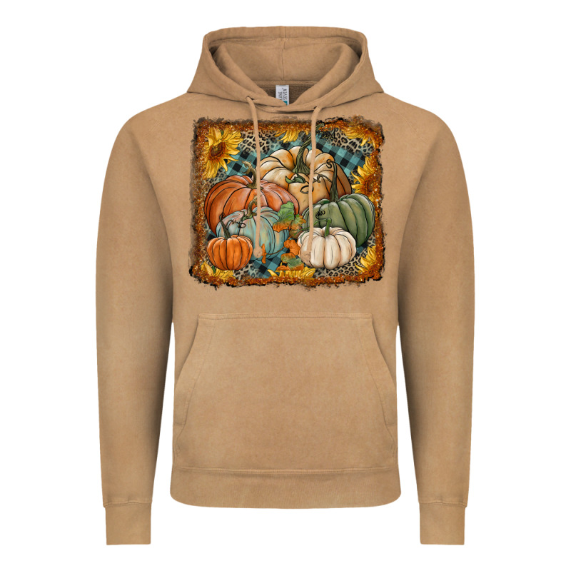 Pumpkins With Sunflowers Vintage Hoodie by RanaPortraitStore | Teevron