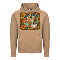 Vintage Coffee pumpkins with sunflowers Vintage Hoodie - RanaPortraitStore