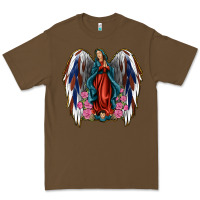 Cacao Angel Wing Lady of Guadalupe 4th of July Premium Tee - Jasminsmagicworld