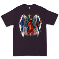 Angel Wing Lady Of Guadalupe 4th Of July Premium Tee | Teevron