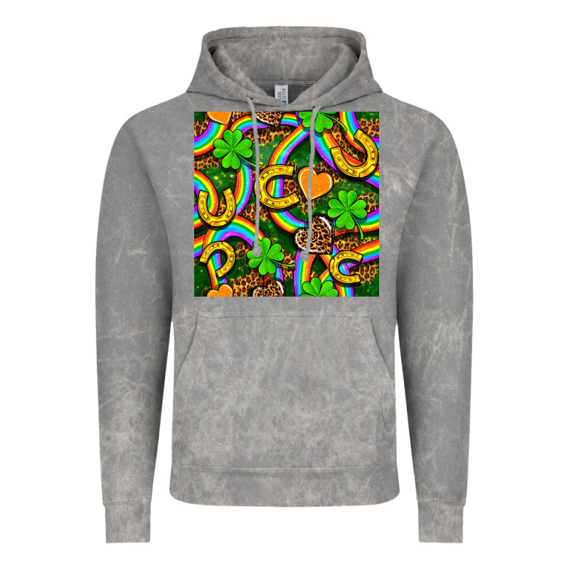 St. Patricks Rainbow Seamless Vintage Hoodie by BundleAndBundleShop | Teevron