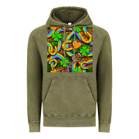 Vintage Olive St. Patricks rainbow seamless Vintage Hoodie - BundleAndBundleShop