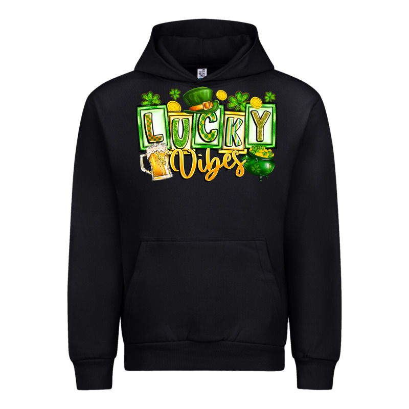 Lucky Vibes Urban Hoodie by CowhideDigitalArt | Teevron