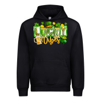Foreset Green Lucky Vibes Urban Hoodie - CowhideDigitalArt