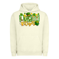 Pigment Pistachio Lucky Vibes Urban Hoodie - CowhideDigitalArt
