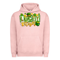 Pigment Salmon Lucky Vibes Urban Hoodie - CowhideDigitalArt