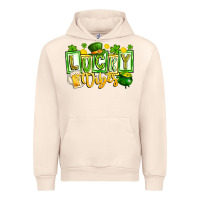 Sandshell Lucky Vibes Urban Hoodie - CowhideDigitalArt