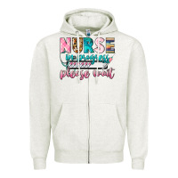 Oatmeal Heather nurse in progress Zipper Hoodie - CowGirlArtShop