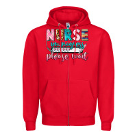Red nurse in progress Zipper Hoodie - CowGirlArtShop